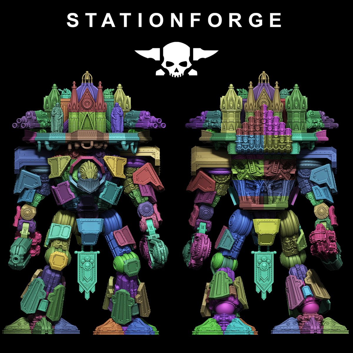 Scavenger Trident - Massive Resin Titan Walker for Sci Fi Wargaming - StationForge