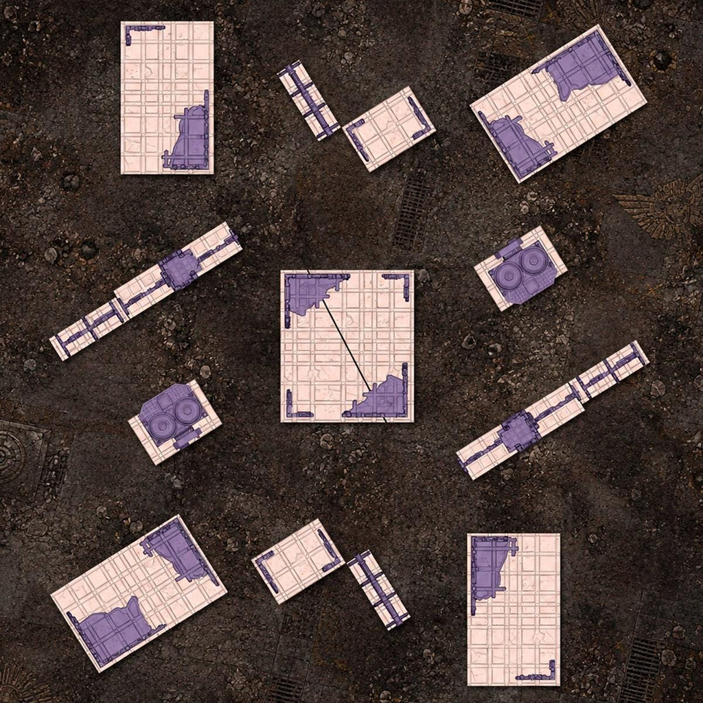 11th Edition Compatible Gothic Ruins Terrain Set - Complete Battlefield Terrain Bundle - Txarli Factory - Sigmarite Boutique