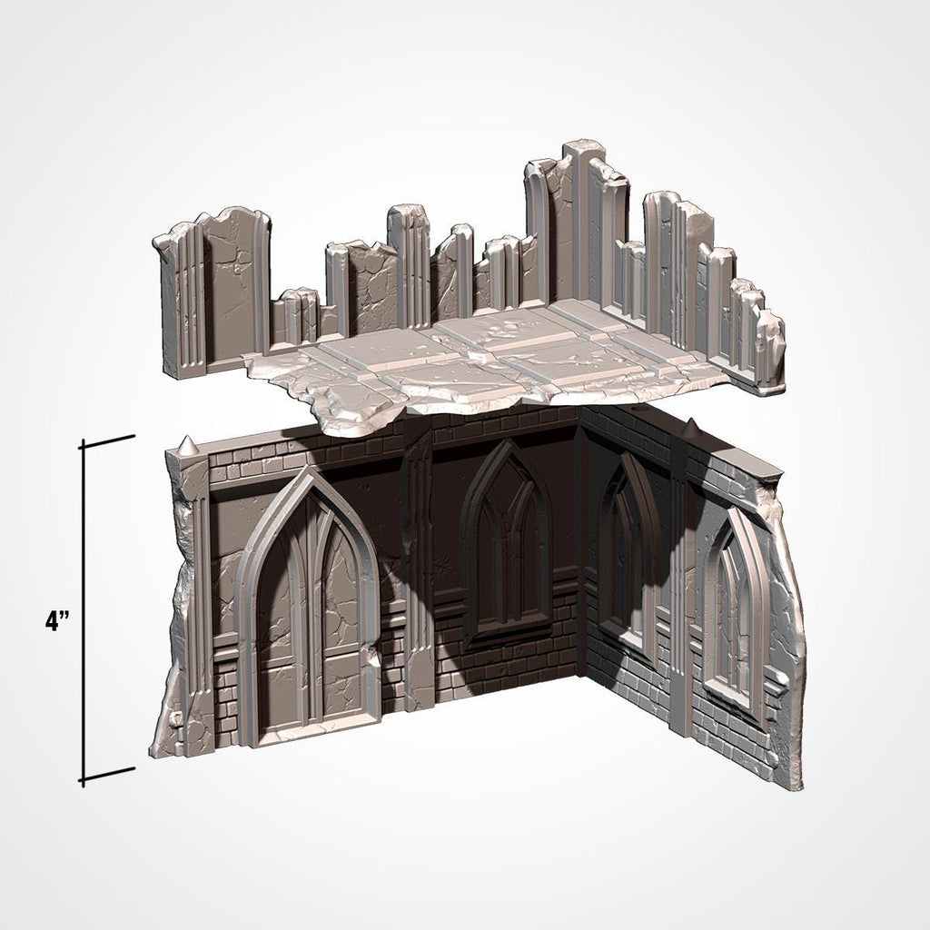 11th Edition Compatible Gothic Ruins Terrain Set - Complete Battlefield Terrain Bundle - Txarli Factory - Sigmarite Boutique