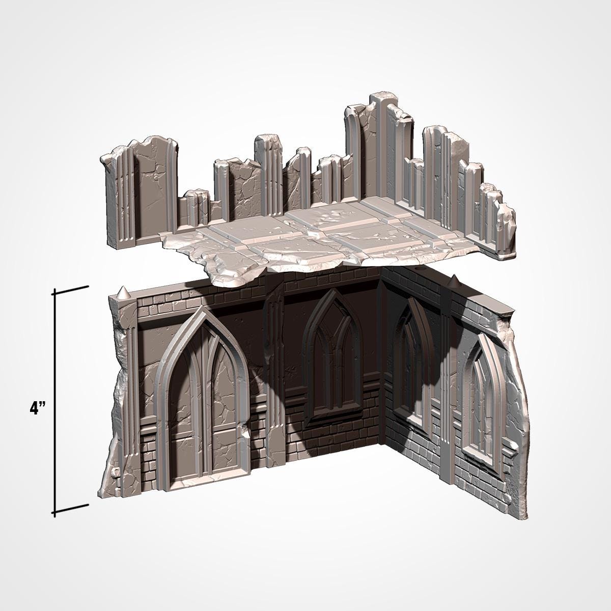 11th Edition Compatible Gothic Ruins Terrain Set - Complete Battlefield Terrain Bundle - Txarli Factory - Sigmarite Boutique