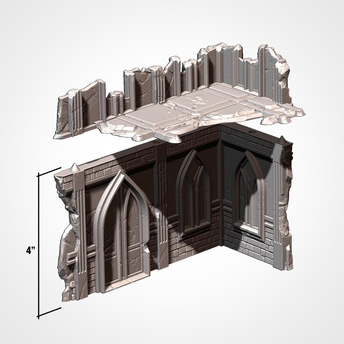 11th Edition Compatible Gothic Ruins Terrain Set - Complete Battlefield Terrain Bundle - Txarli Factory - Sigmarite Boutique