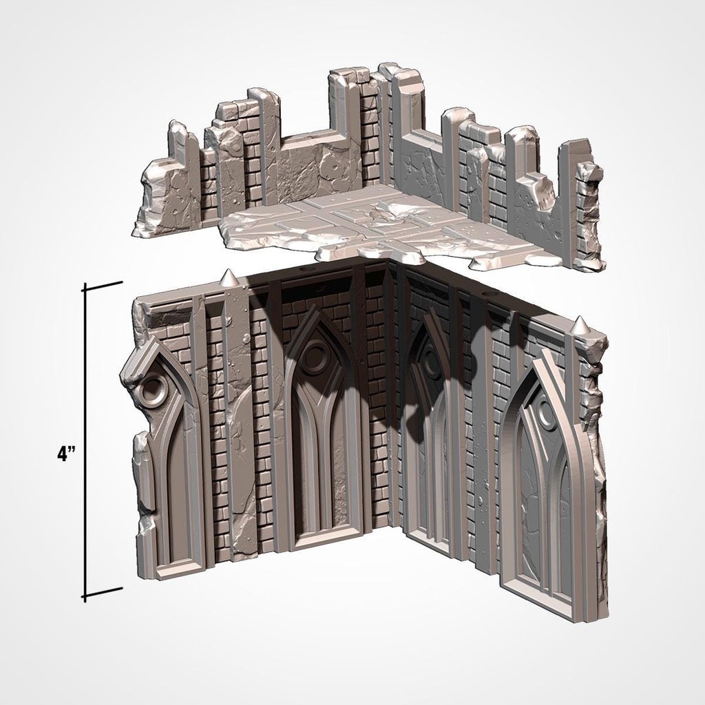 11th Edition Compatible Gothic Ruins Terrain Set - Complete Battlefield Terrain Bundle - Txarli Factory - Sigmarite Boutique