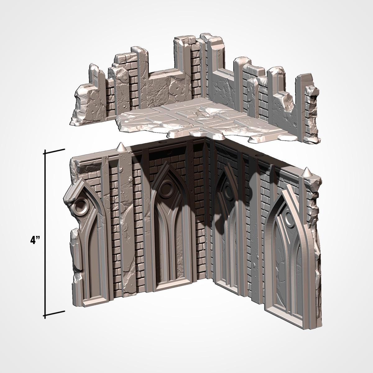 11th Edition Compatible Gothic Ruins Terrain Set - Complete Battlefield Terrain Bundle - Txarli Factory - Sigmarite Boutique