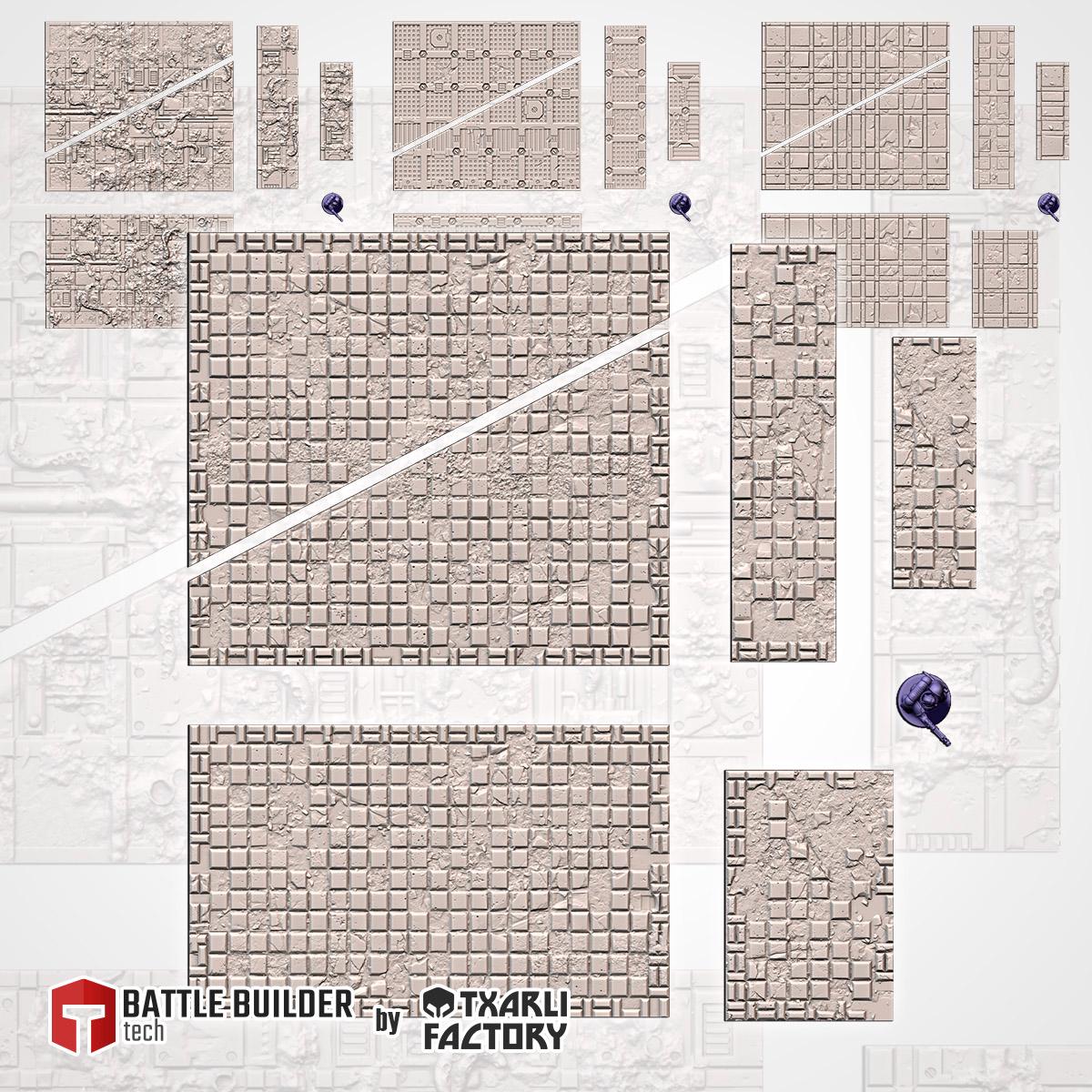 11th Edition Terrain Layouts - Sci Fi Tabletop Terrain for 28mm Wargaming & Kill Team - Txarli Factory - Sigmarite Boutique