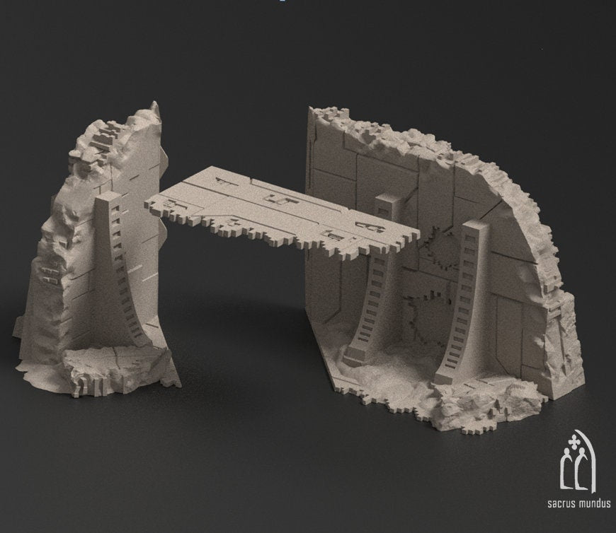 2 Story Ruin - Davonis the Ancient Burial Site - Sacrus Mundus Designs - Sigmarite Boutique
