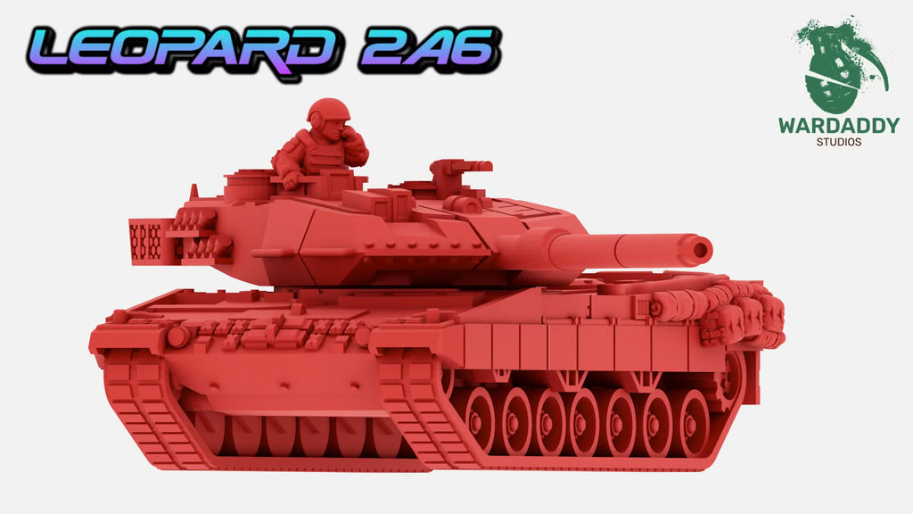 Leopard 2A6 Main Battle Tank - Modern Military Miniature - Wardaddy Studios