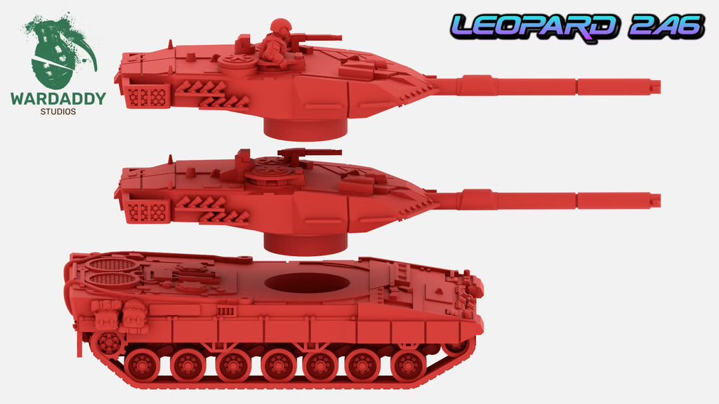 Leopard 2A6 Main Battle Tank - Modern Military Miniature - Wardaddy Studios