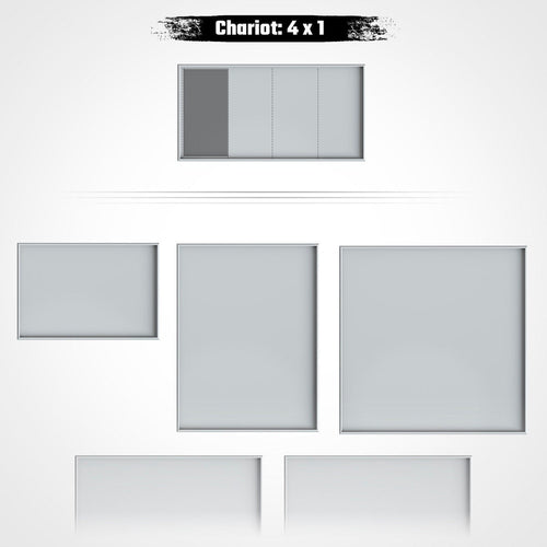 50mm x 100mm Chariot Unit Movement Trays - Txarli Factory Designs - Sigmarite Boutique