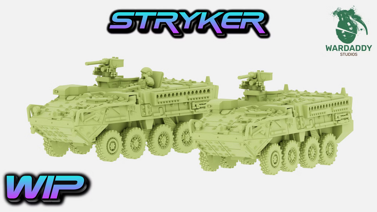 Stryker ICV / Recon - Modern US Armoured Vehicle Miniature - Wardaddy Studios