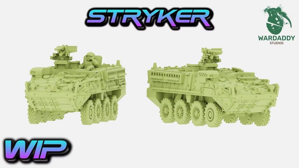 Stryker ICV / Recon - Modern US Armoured Vehicle Miniature - Wardaddy Studios