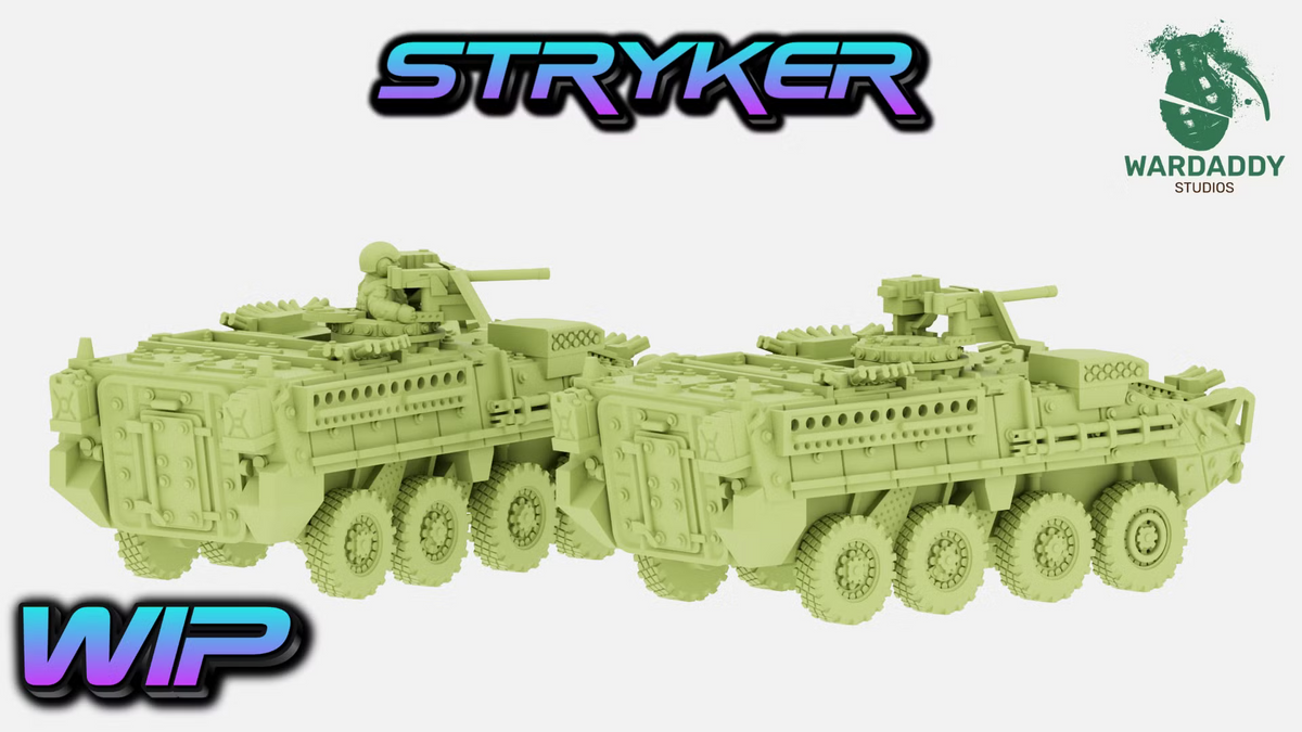 Stryker ICV / Recon - Modern US Armoured Vehicle Miniature - Wardaddy Studios