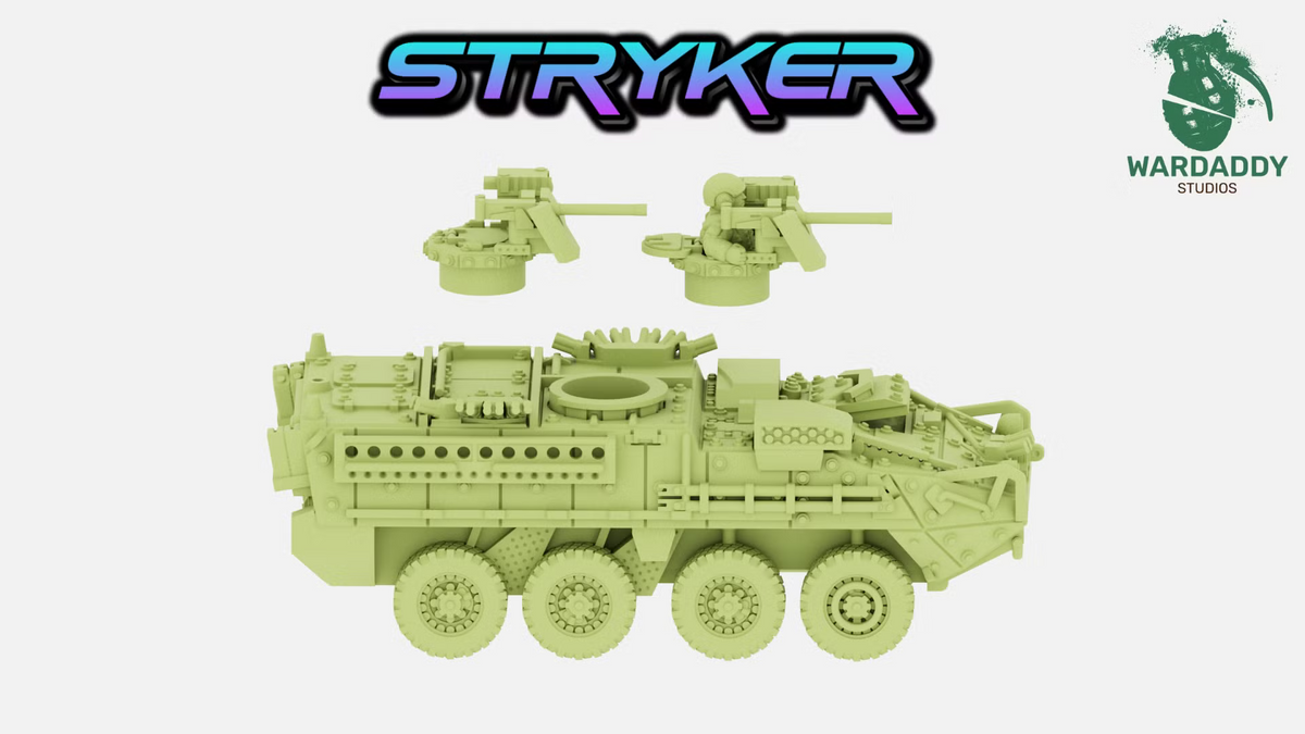Stryker ICV / Recon - Modern US Armoured Vehicle Miniature - Wardaddy Studios