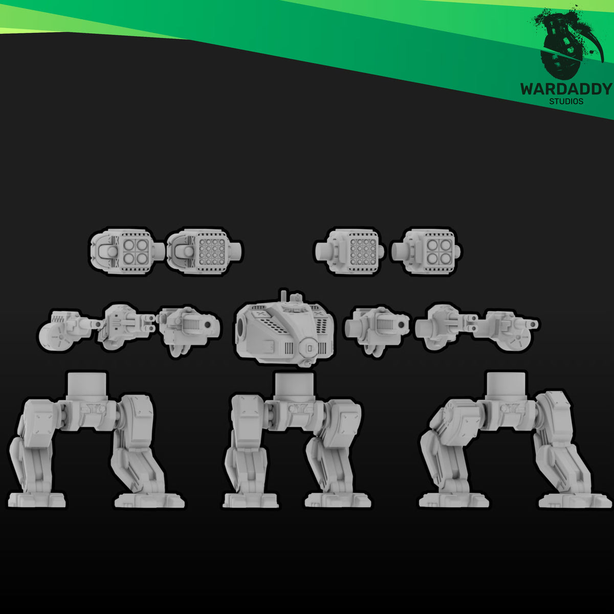 Gladiator MKII Walker - Epic Scale Sci-Fi Combat Mech - Wardaddy Studios