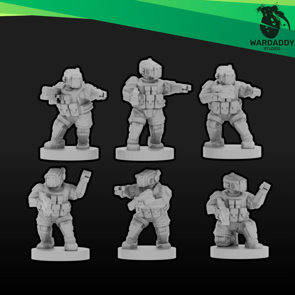 TAC ACU Infantry - 10mm Autonomous Combat Units Wardaddy Studios