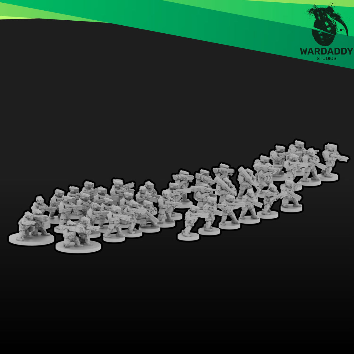 TAC ACU Infantry - 10mm Autonomous Combat Units Wardaddy Studios