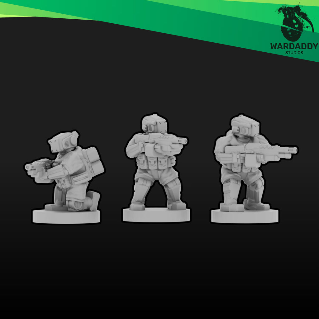 TAC ACU Infantry - 10mm Autonomous Combat Units Wardaddy Studios