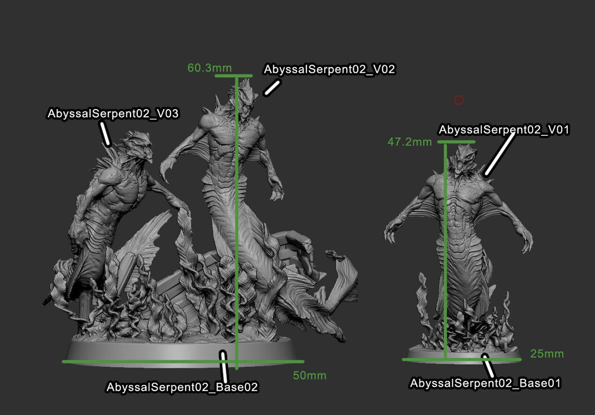Abyssal Serpents - Depths of the Abyss - Mini Monster Mayhem - Sigmarite Boutique