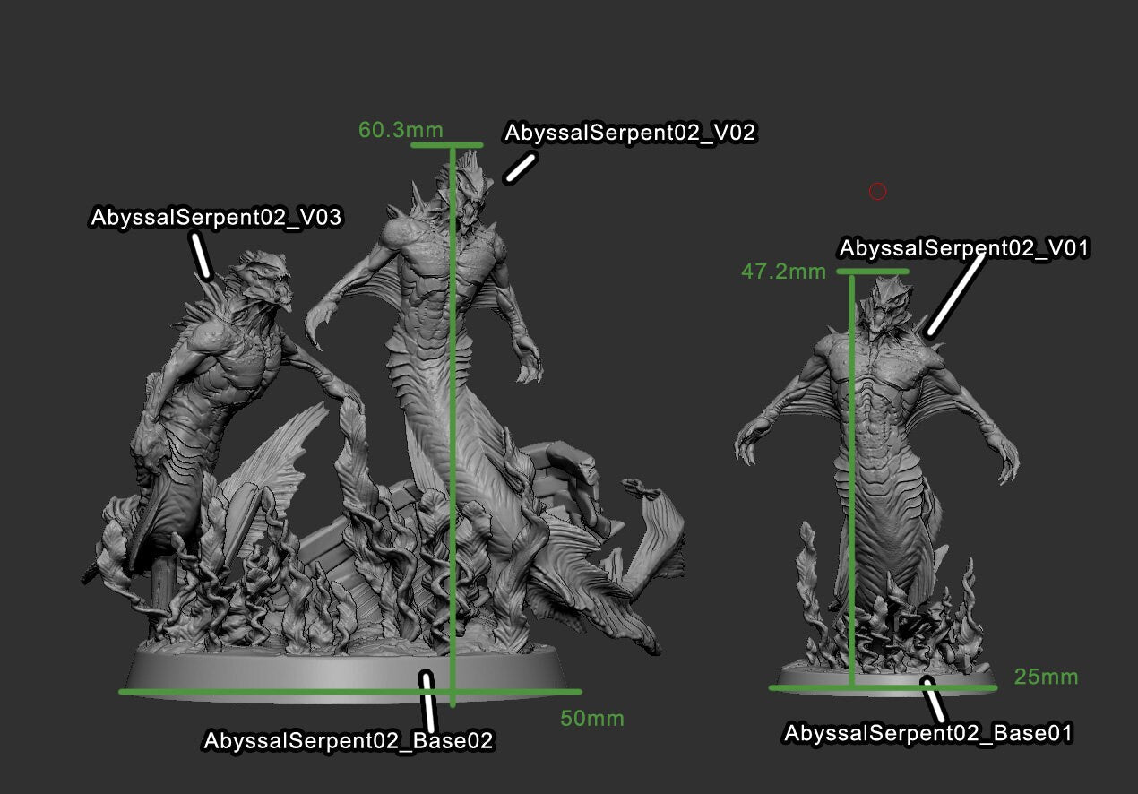 Abyssal Serpents - Depths of the Abyss - Mini Monster Mayhem - Sigmarite Boutique