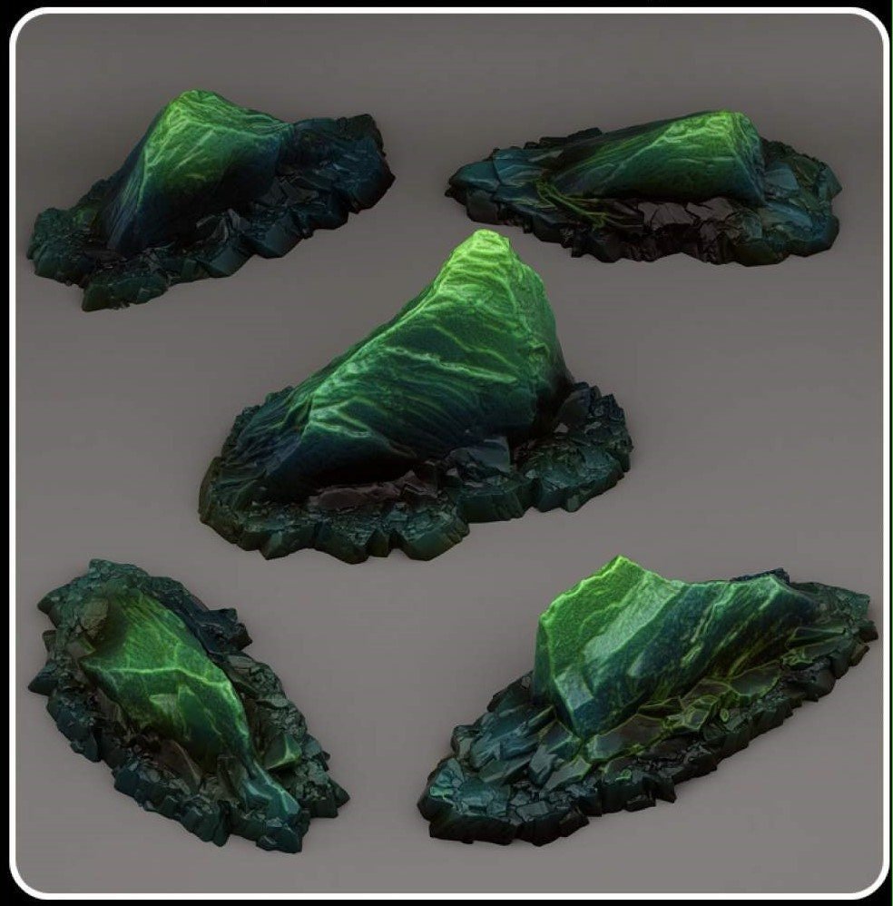 Agamot's Stones - Fantastic Plants and Rocks - Print Your Monsters - Sigmarite Boutique