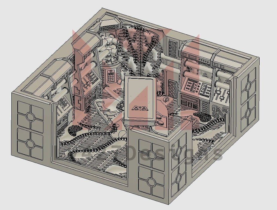 Alien 2-Way Corner Corridor - LV-427 Designs - Sigmarite Boutique