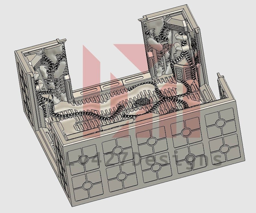 Alien 3-Way Corner Corridor - LV-427 Designs - Sigmarite Boutique