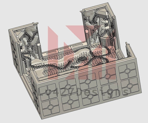 Alien 3-Way Corner Corridor - LV-427 Designs - Sigmarite Boutique