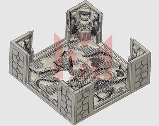 Alien 4-Way Intersection with Hole - LV-427 Designs - Sigmarite Boutique