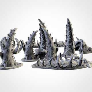 Alien Bioterrain - Scifi Terrain - 3D Printed PLA Plastic - Sigmarite Boutique