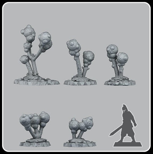 Alien Bulbs - Fantastic Plants and Rocks - Print Your Monsters - Sigmarite Boutique