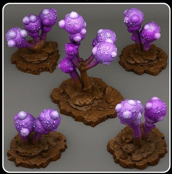 Alien Bulbs - Fantastic Plants and Rocks - Print Your Monsters - Sigmarite Boutique