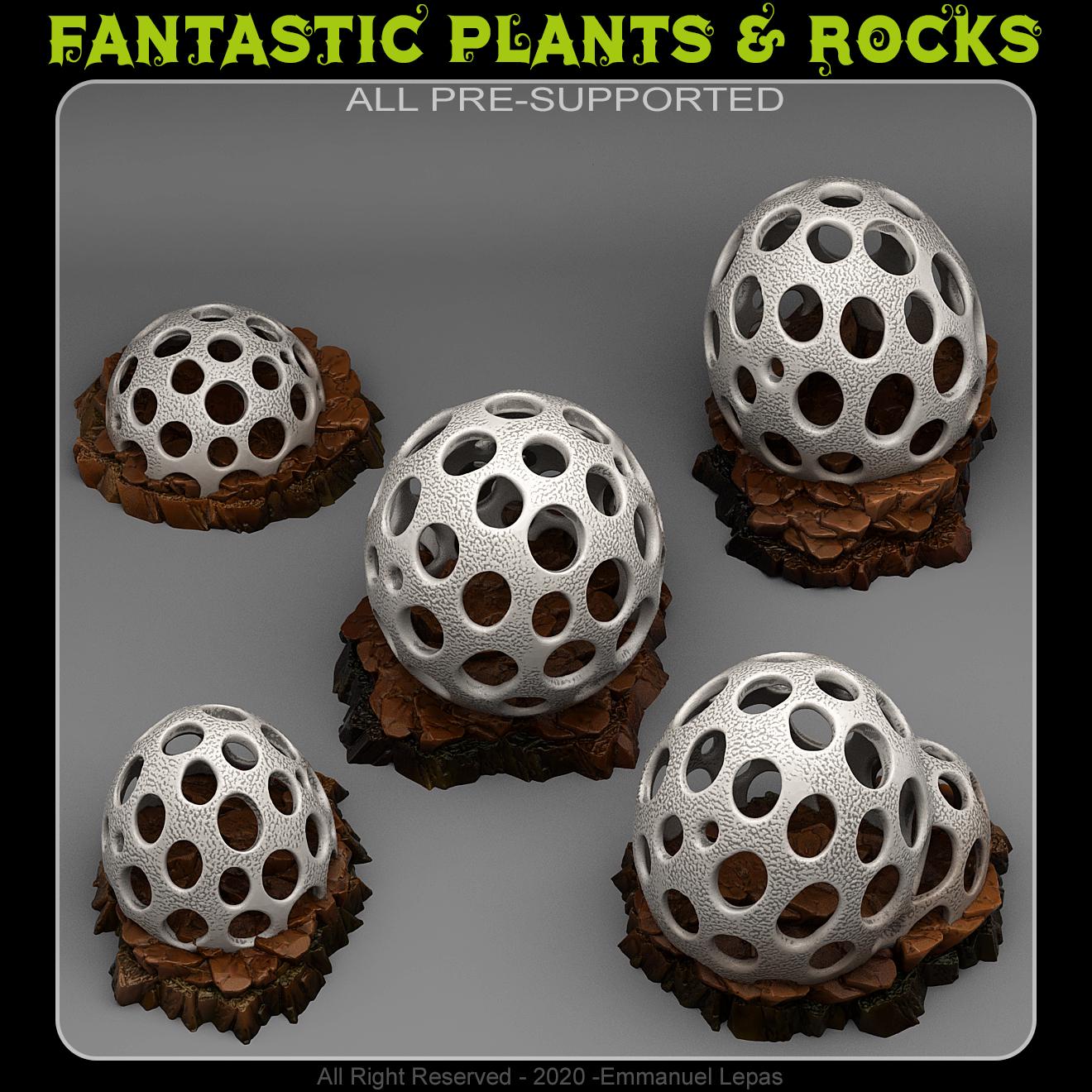 Alien Mushrooms - Alien Scatter Terrain for Sci Fi Wargaming & 28mm RPGs Resin Printed Terrain Set - Sigmarite Boutique