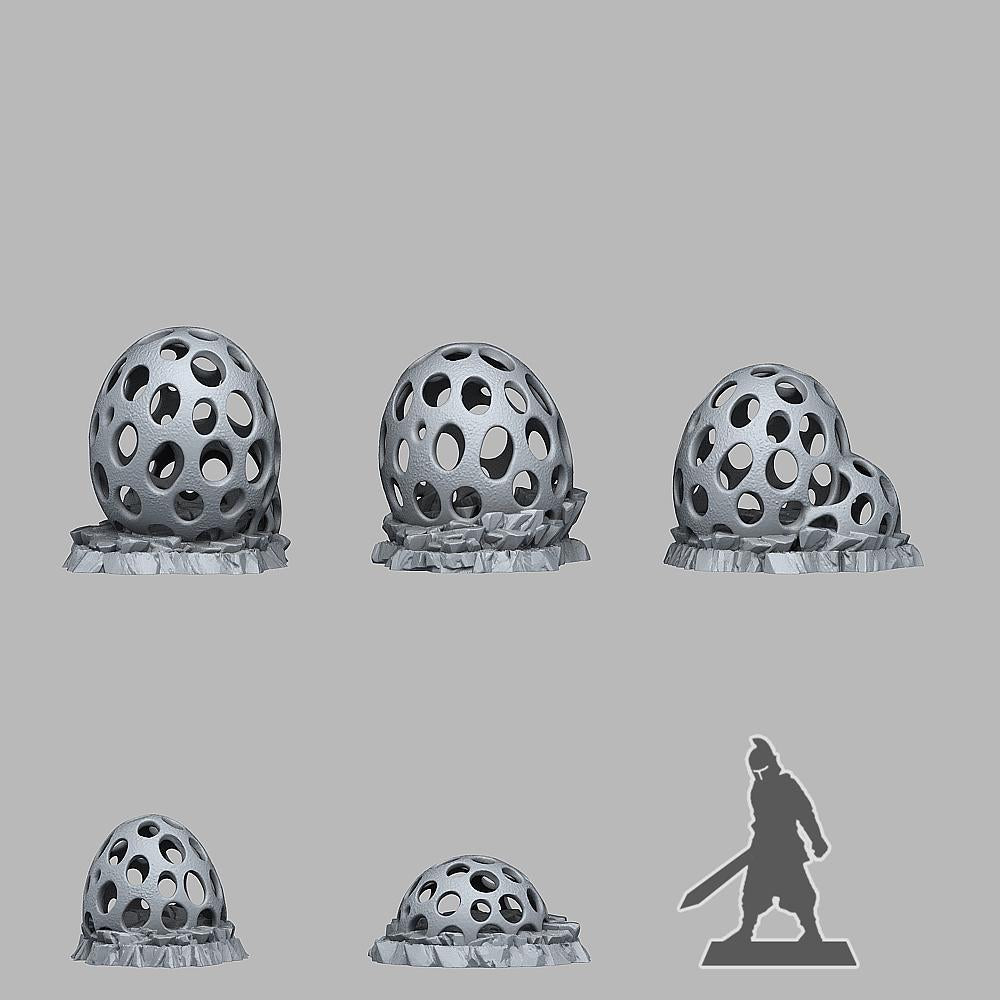 Alien Mushrooms - Alien Scatter Terrain for Sci Fi Wargaming & 28mm RPGs Resin Printed Terrain Set - Sigmarite Boutique