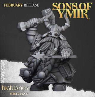 Ancient Dwarf Forge and Great Dwarf Runemaster - Sons of Ymir - Highlands Miniatures - Sigmarite Boutique