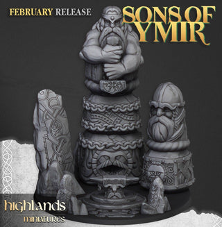 Ancient Dwarf Forge and Great Dwarf Runemaster - Sons of Ymir - Highlands Miniatures - Sigmarite Boutique