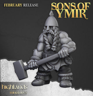 Ancient Dwarf Forge and Great Dwarf Runemaster - Sons of Ymir - Highlands Miniatures - Sigmarite Boutique