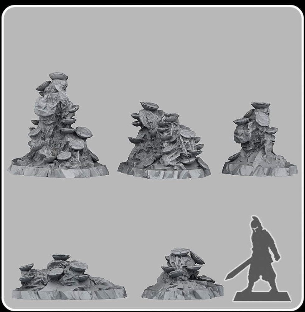 Ancient Molds - Fantastic Plants and Rocks - Print Your Monsters - Sigmarite Boutique
