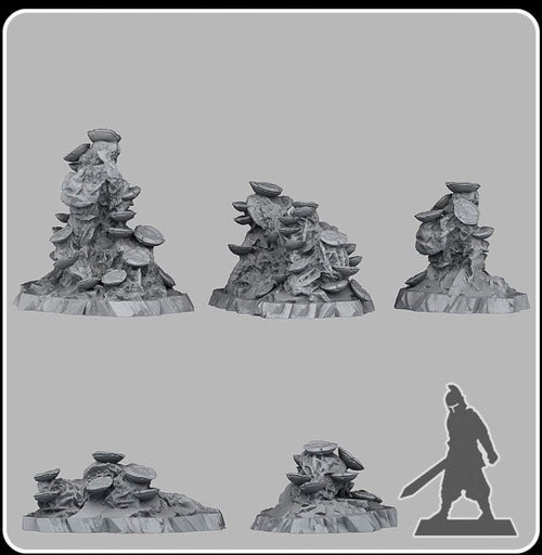 Ancient Molds - Fantastic Plants and Rocks - Print Your Monsters - Sigmarite Boutique
