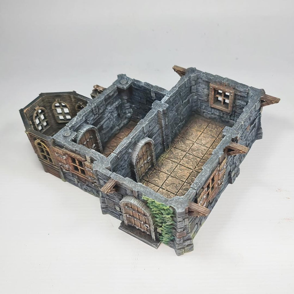 Apothecary's Tower - Medieval Wizard Tower Terrain - Multi-Level 28mm Fantasy Terrain with Playable Interior - Sigmarite Boutique