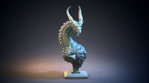 Apsu Bust - Dragon Blood - Clay Cyanide - Sigmarite Boutique