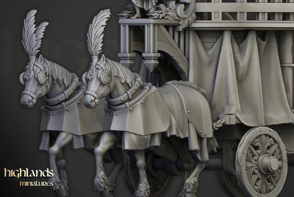 Arcane Cannon on Chariot - Highlands Miniatures - Sigmarite Boutique