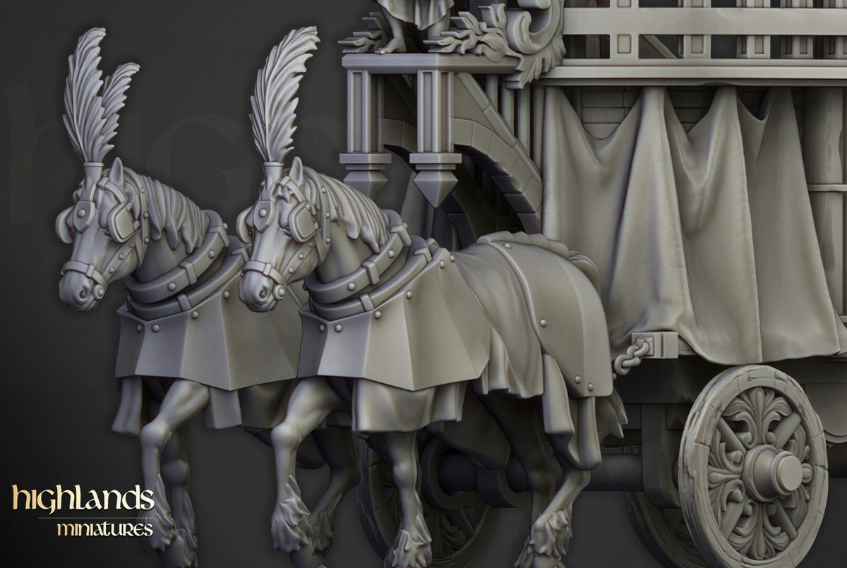 Arcane Cannon on Chariot - Highlands Miniatures - Sigmarite Boutique