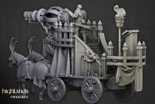 Arcane Cannon on Chariot - Highlands Miniatures - Sigmarite Boutique
