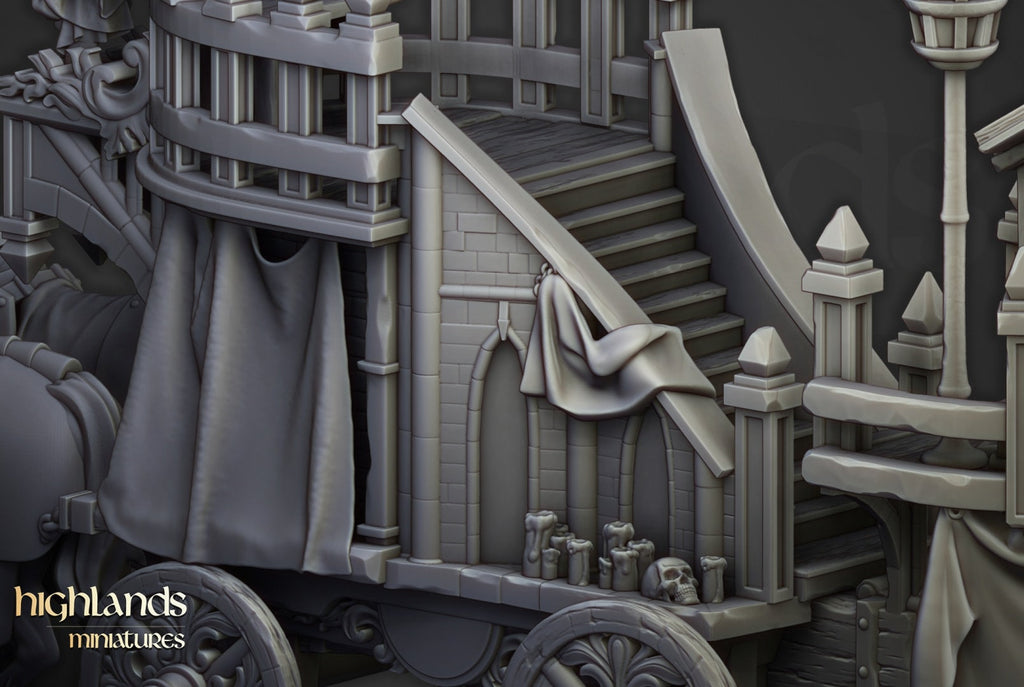 Arcane Cannon on Chariot - Highlands Miniatures - Sigmarite Boutique