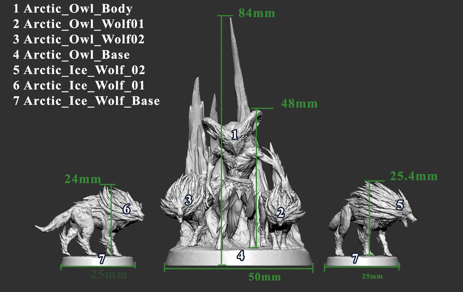 Arctic Wolves - Glacial Depths - Mini Monster Mayhem - Sigmarite Boutique