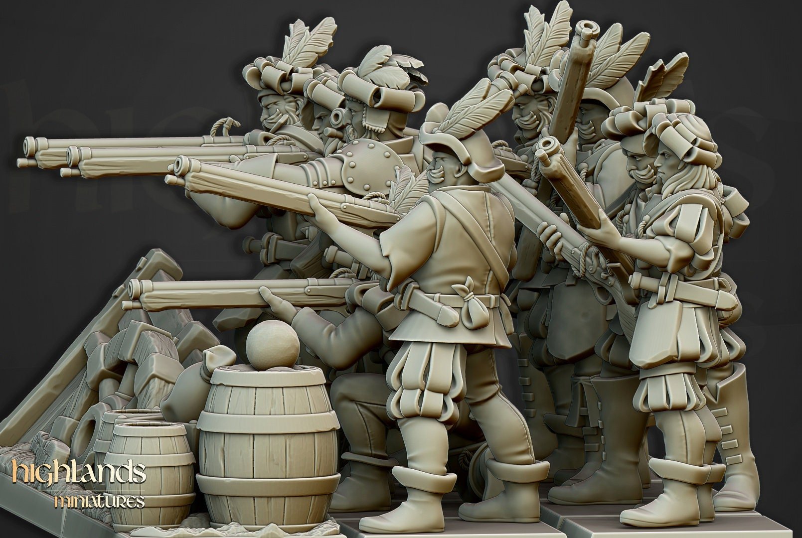 Arquebusiers - Highlands Miniatures - Sigmarite Boutique