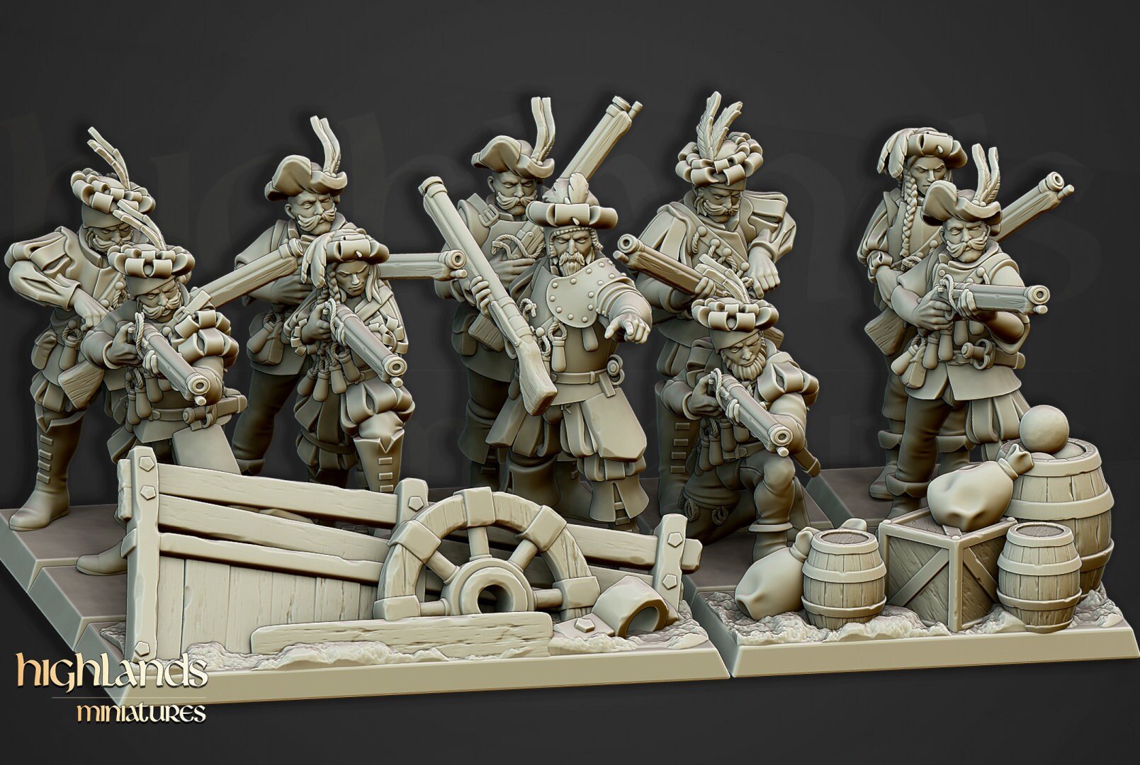 Arquebusiers - Highlands Miniatures - Sigmarite Boutique