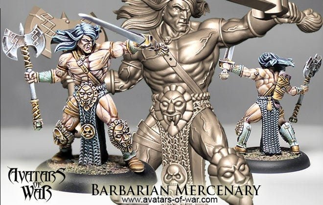 Barbarian Mercenary - Avatars of War - Sigmarite Boutique