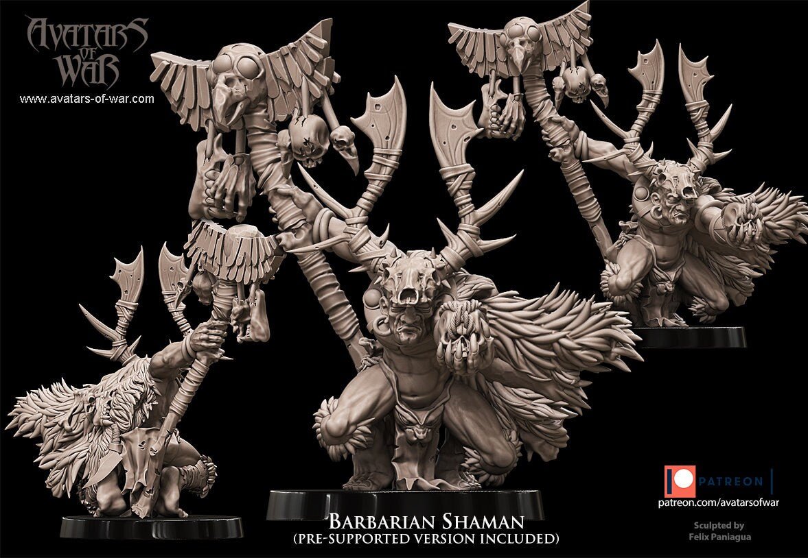Barbarian Shaman - Avatars of War - Sigmarite Boutique