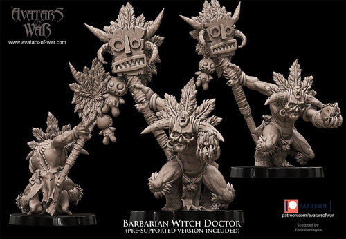 Barbarian Witch Doctor - Avatars of War - Sigmarite Boutique