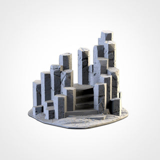 Basalt Outcroppings - Scifi Terrain - 3D Printed PLA Plastic - Sigmarite Boutique